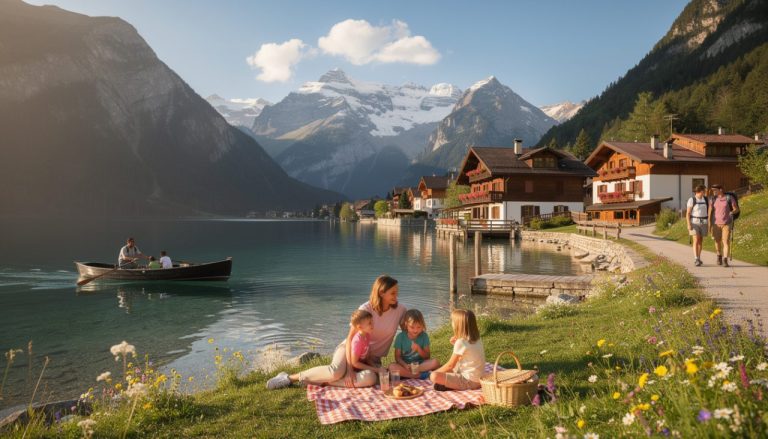 profitez d'une semaine de détente en famille à annecy, entre les eaux cristallines du lac et les magnifiques montagnes environnantes pour des vacances inoubliables.